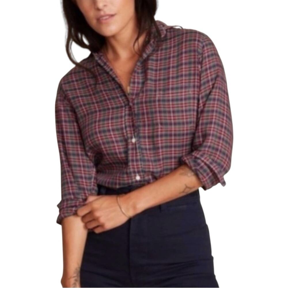 Grayson The Hero Red Plaid Long Sleeve Button Down Collared Top 01 XS